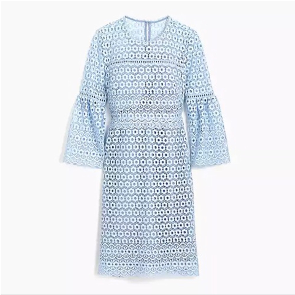 J. Crew Daisy Lace Dress w/ Bell Sleeves